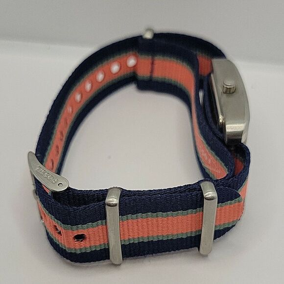 Fossil WB1028 Womens Multicolor Nylon Brown Analog Dial Quartz Wrist Watch BC942 - Picture 8 of 9